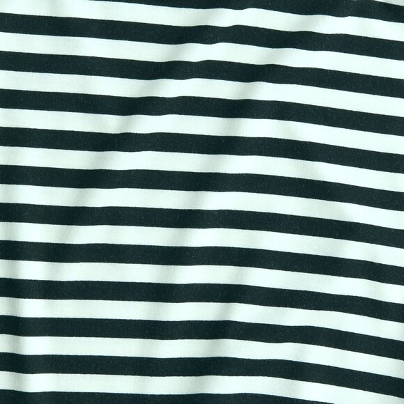 H&M Black and White Striped Turtleneck Top-NWT-MED - Picture 2 of 6